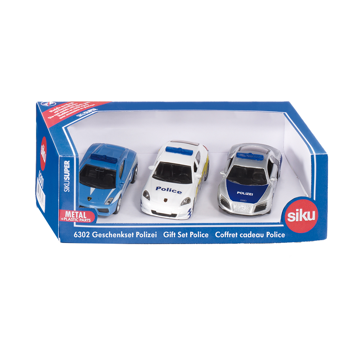 Coffret 3 voitures de police