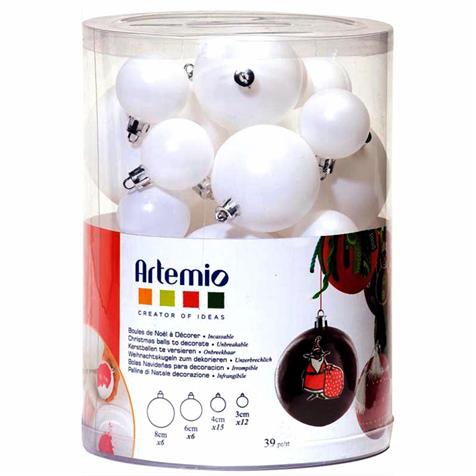 SET 39 BOULES NOEL A DECORER SET 39 BOULES NOEL A DECORER