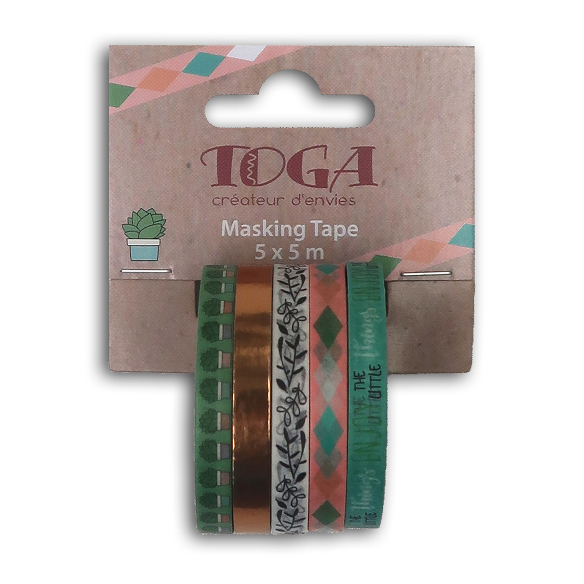 Set 5 masking tape Mes projets - 5 m