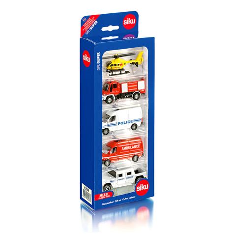 5 véhicules miniatures de secours - Siku - Modèle 6289