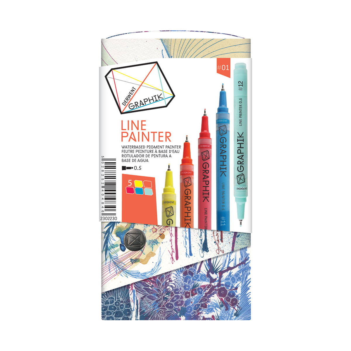 Set 5 crayons Graphik Line Painter - set n°01