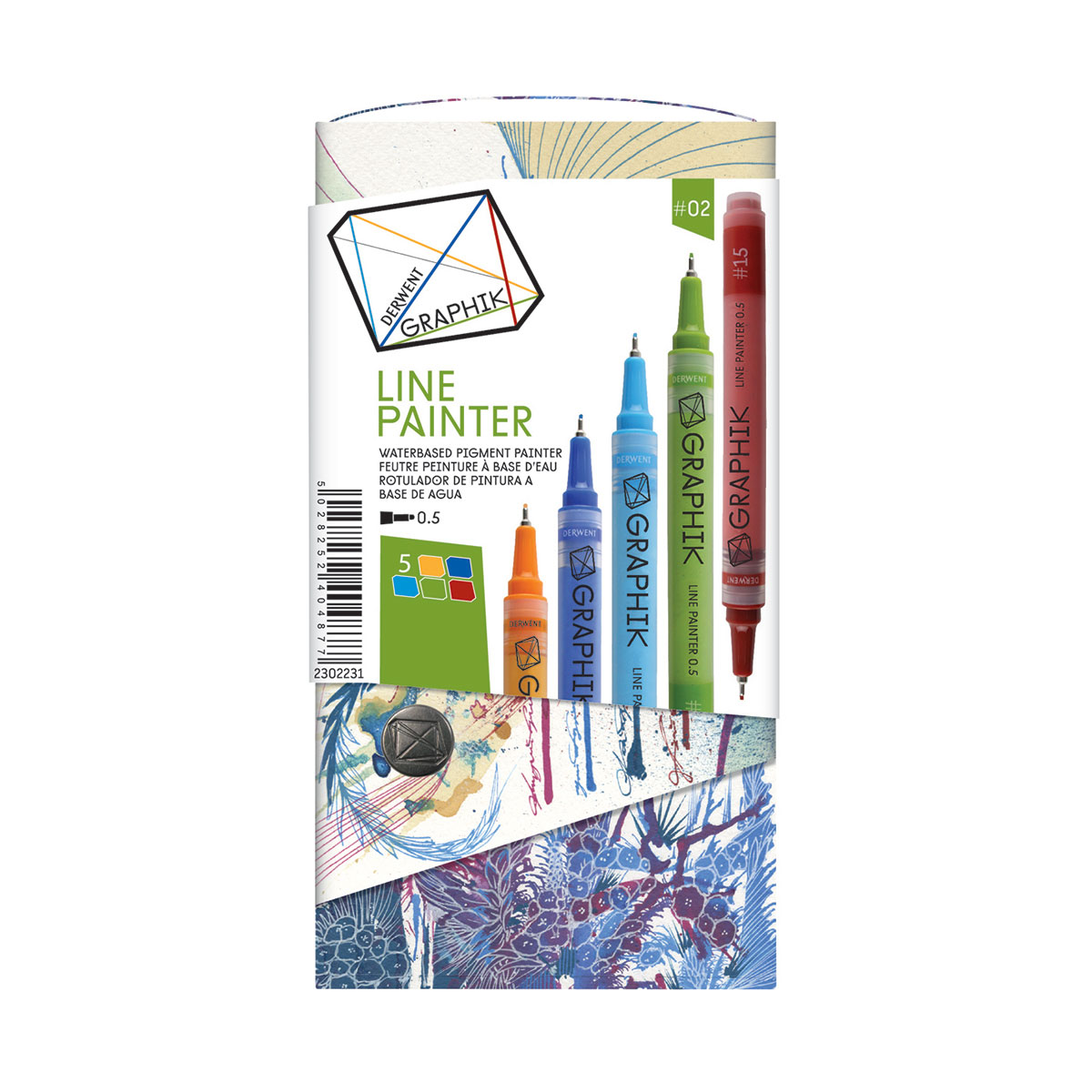 Set 5 crayons Graphik Line Painter - set n°02