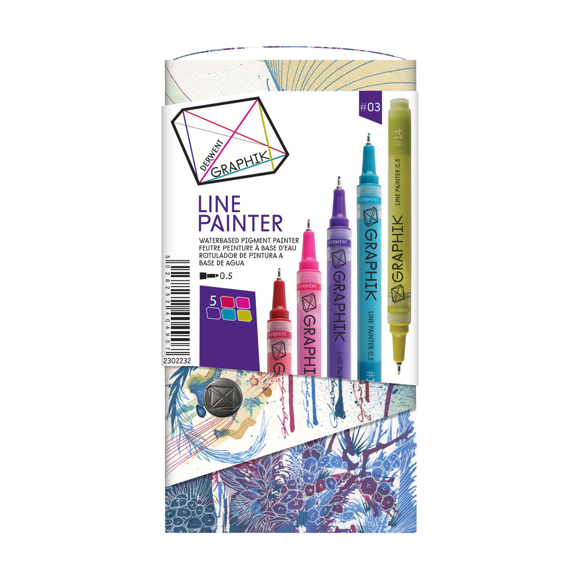 Set 5 crayons Graphik Line Painter - set n°03