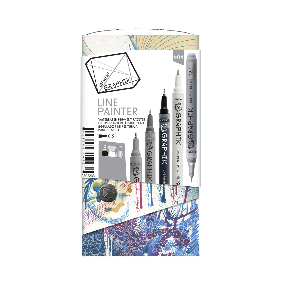 Set 5 crayons Graphik Line Painter - set n°04