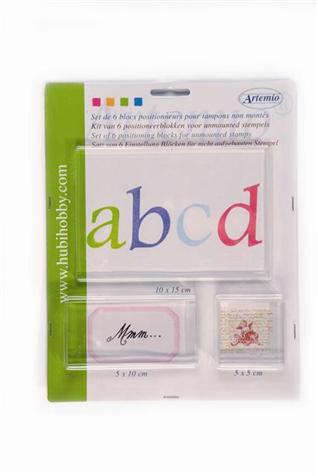 Set 6 blocs pour clear stamps