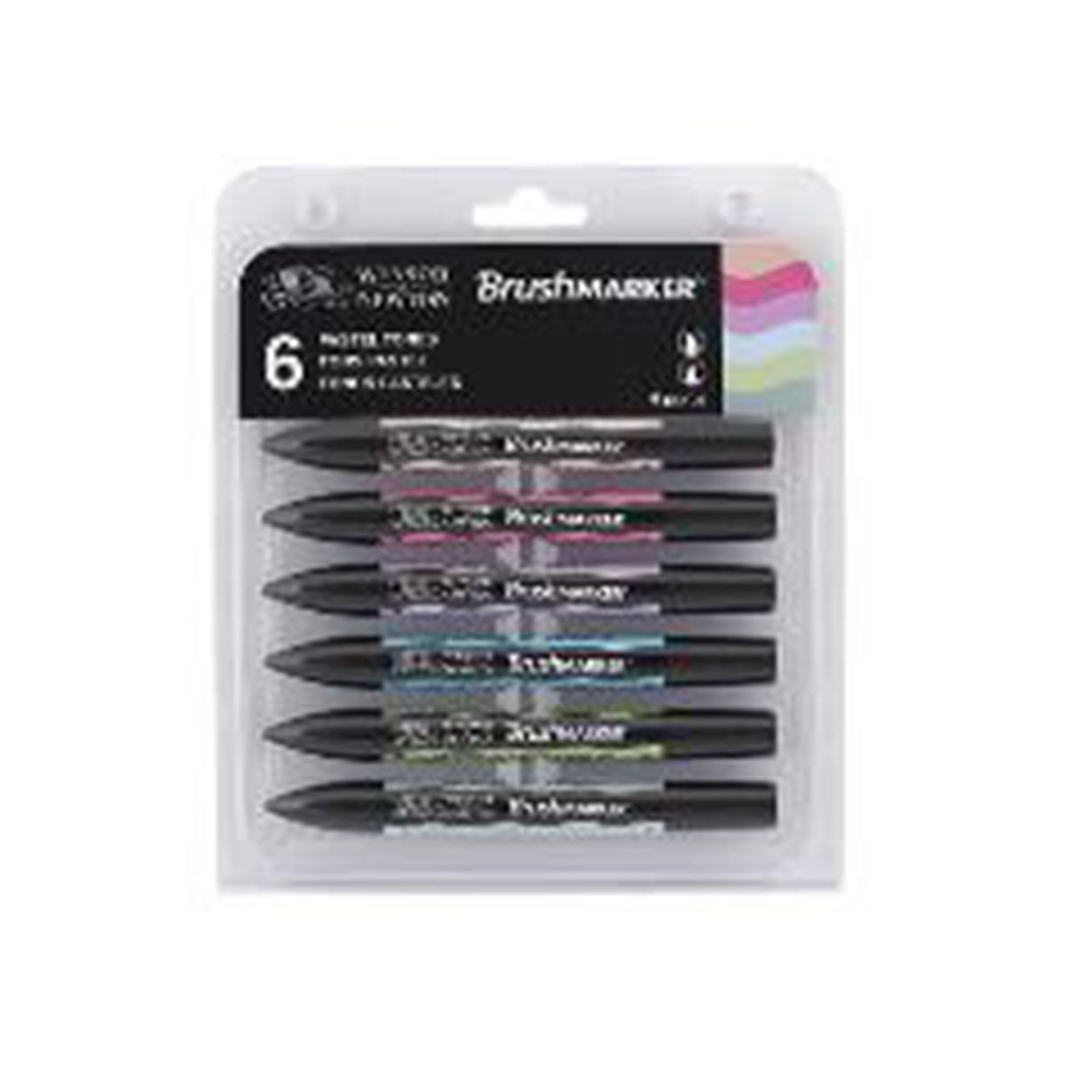 Set 6 BrushMarker - Tons pastels