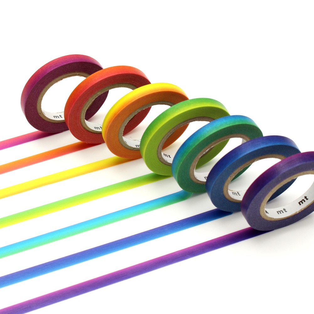 7 Masking tape - Arc en ciel - 6mm x 10 m