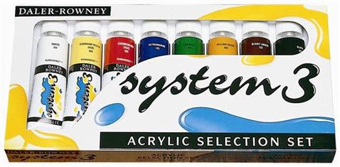 System 3 initiation 8 x 22 ml - Coffret de peinture acrylique