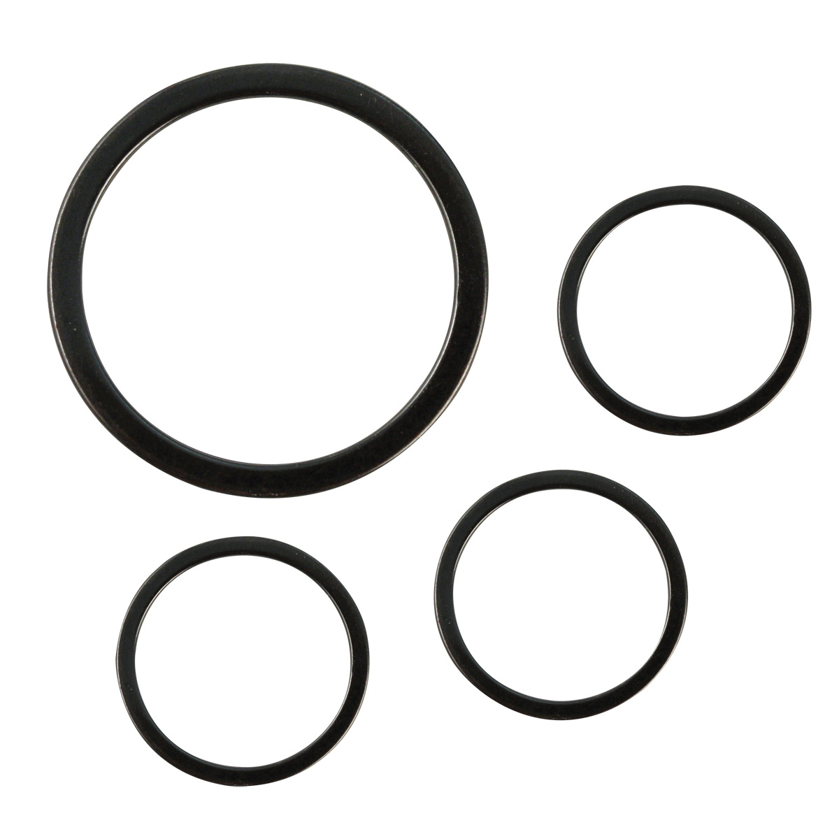 4 anneaux argenté - Taille L