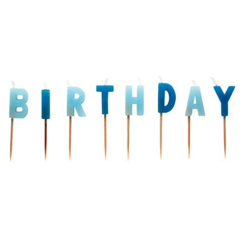 Set bougies happy birthday