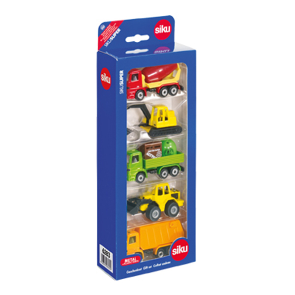 Set 5 véhicules travaux public - Siku - Modèle 6283