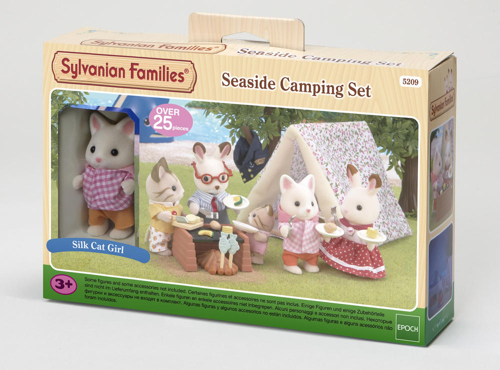 Set camping bord de mer avec fille chat - Sylvanian Families