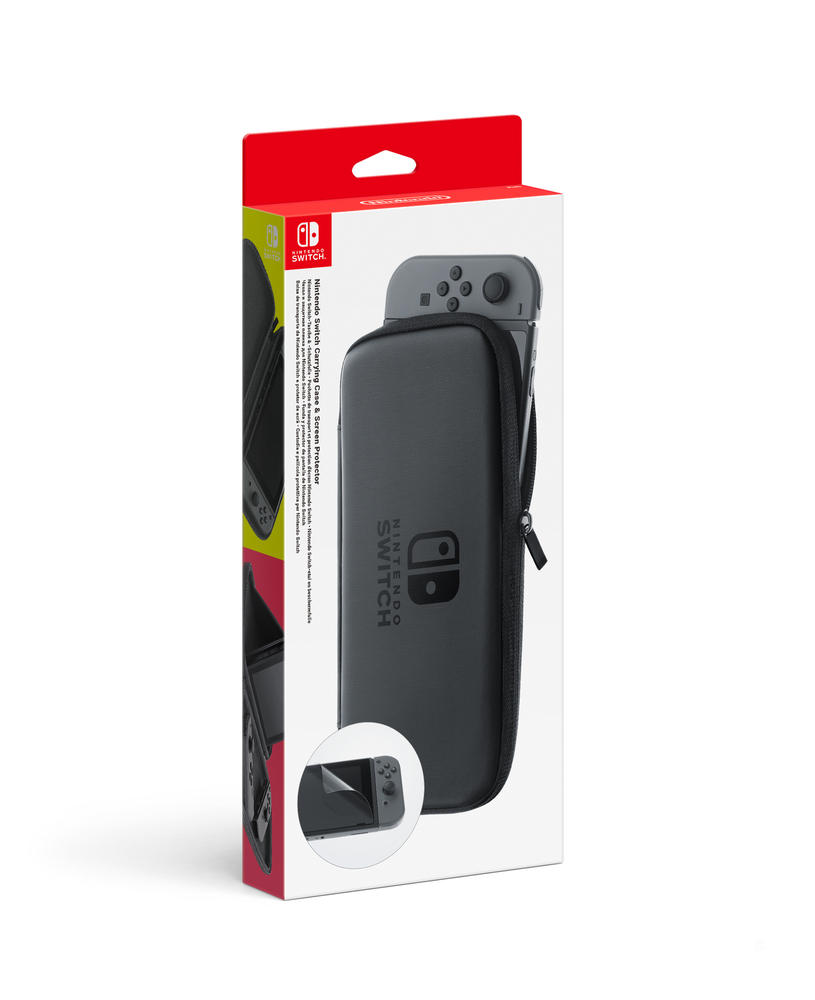 Set d'accessoires Nintendo Switch (pochette de transport + protection d'écran)