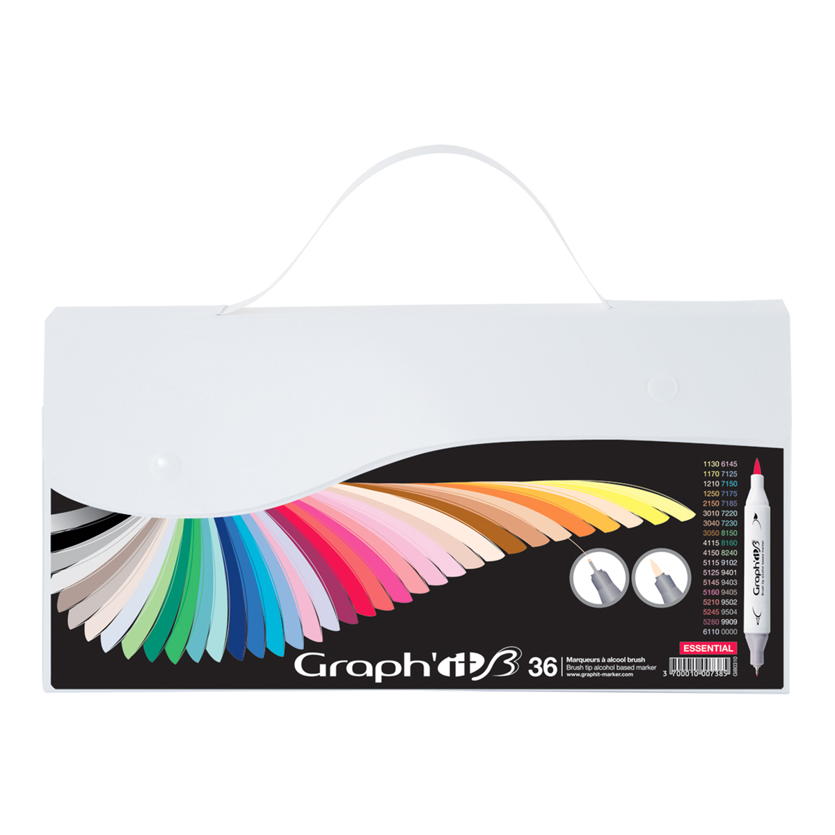 Set 36 marqueurs à double pointe - Graph'it brush Essential