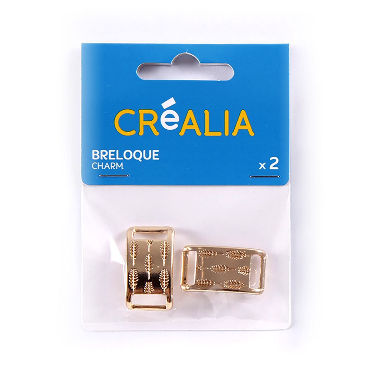 2 attaches gravées de flèches - Créalia