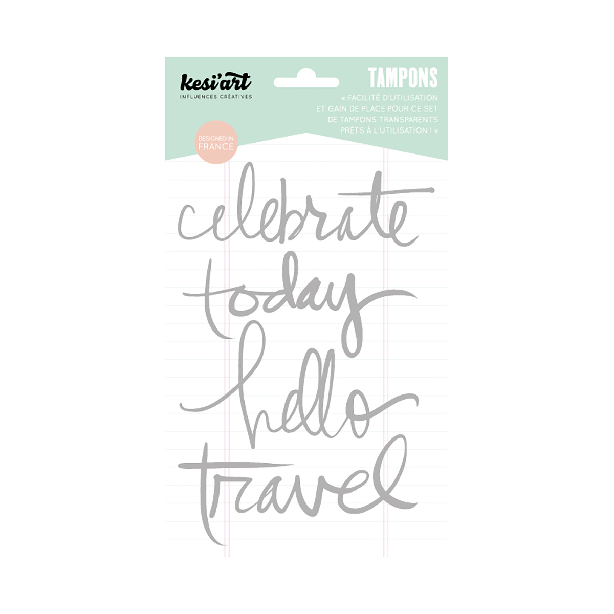 Set de tampons transparents - Hello - 12x18 cm