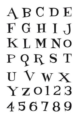 Set tampons Crystal'® «Alphabet»