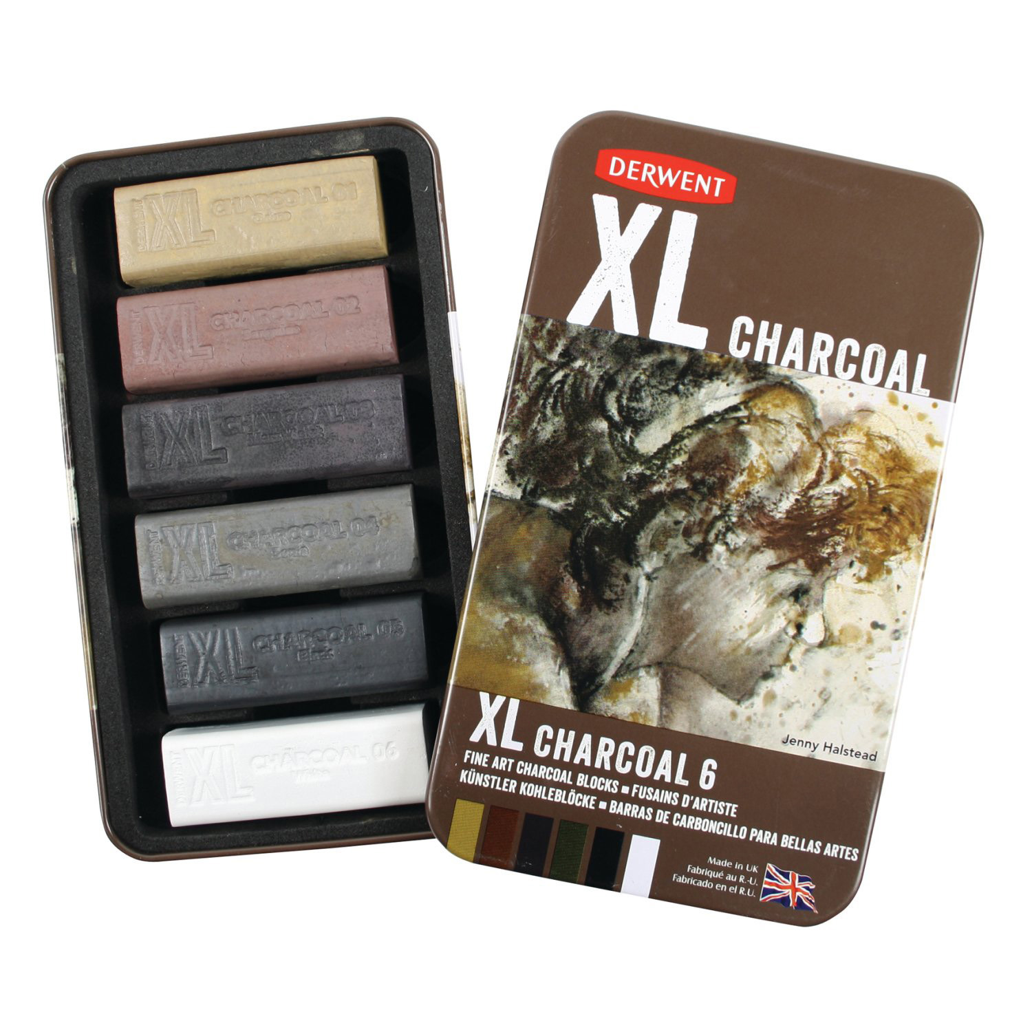 6 fusains - XL - Charcoal