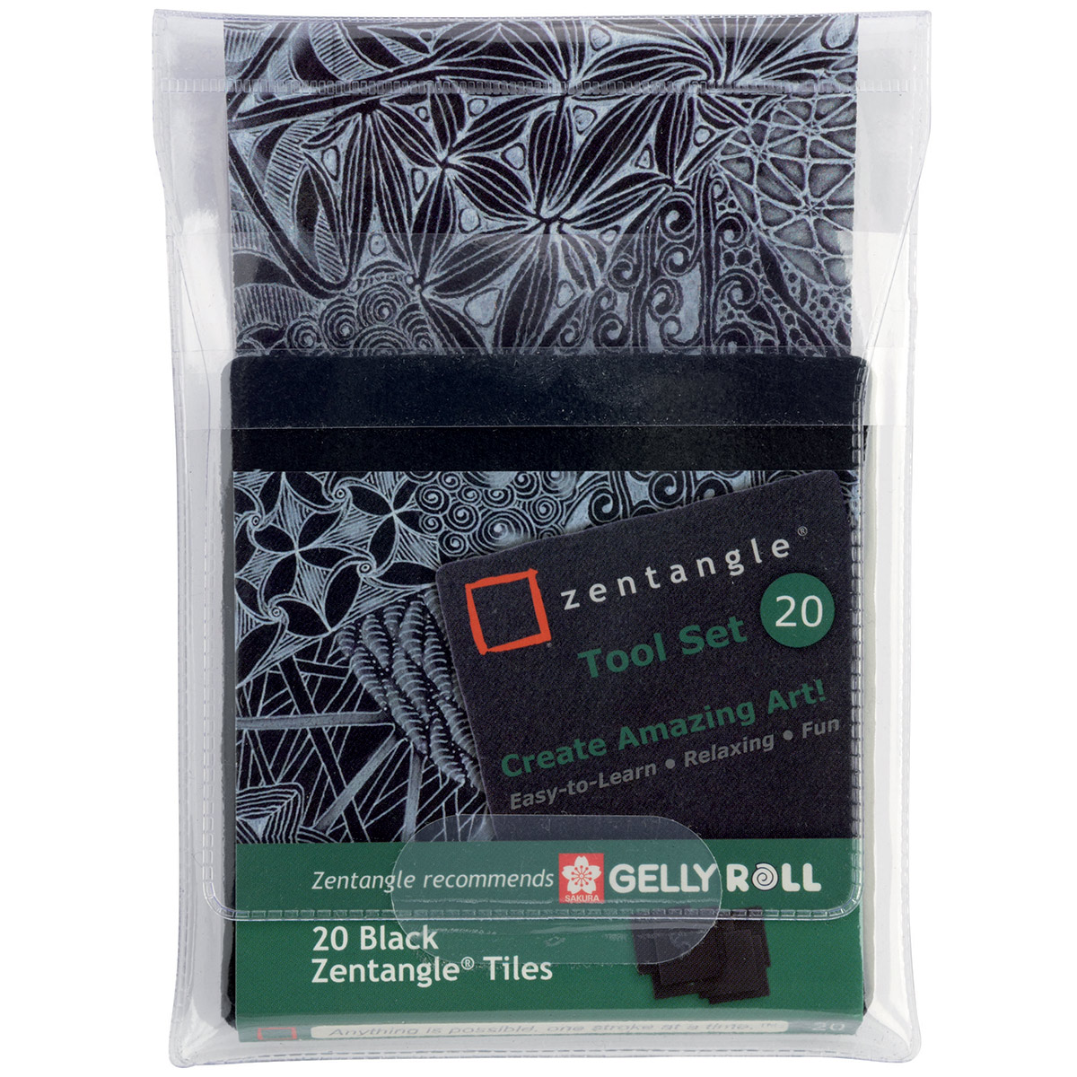 Set de 20 cartes noires pour le Zentangle