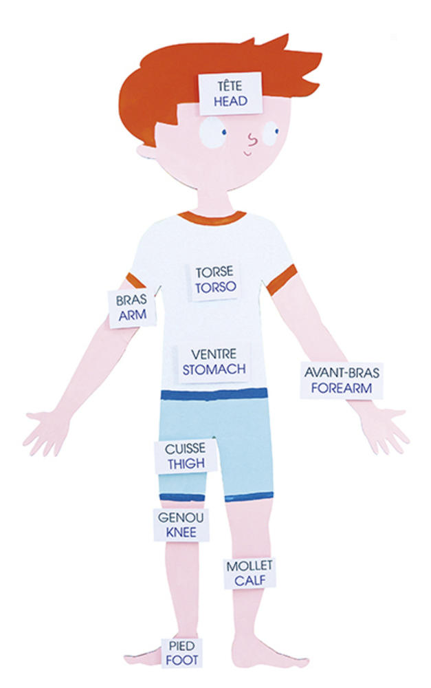 Gamme blanche, Set de 2 formes géantes à décorer, Silhouettes enfants