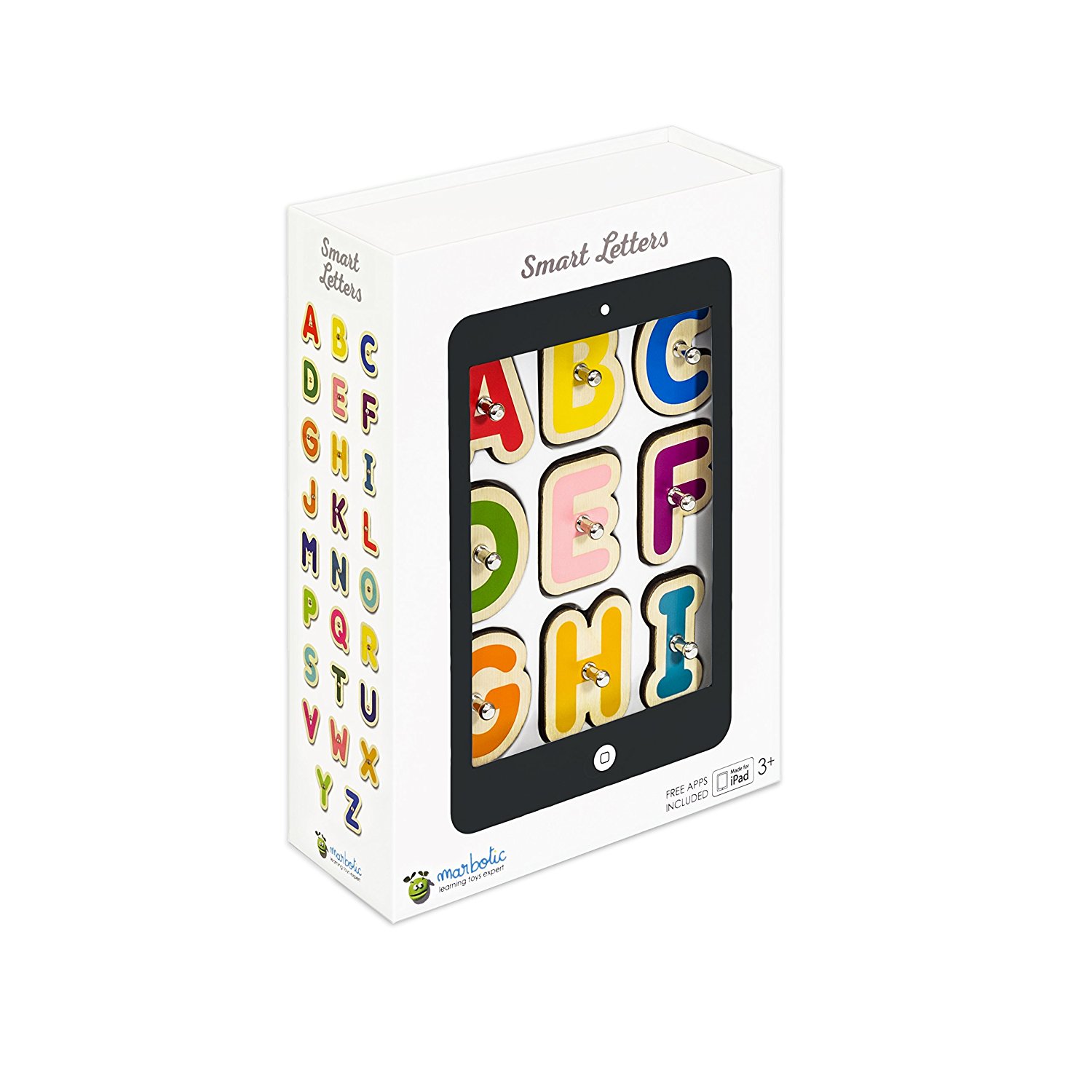 Marbotic Smart Letters - Lettres en bois interactives pour tablette