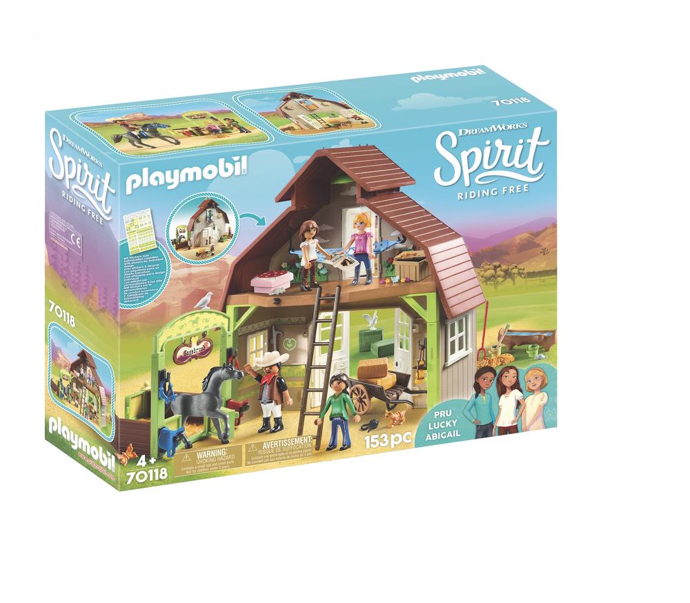 Grange avec lucky, apo, abigaëlle - Playmobil® - Spirit - 70118