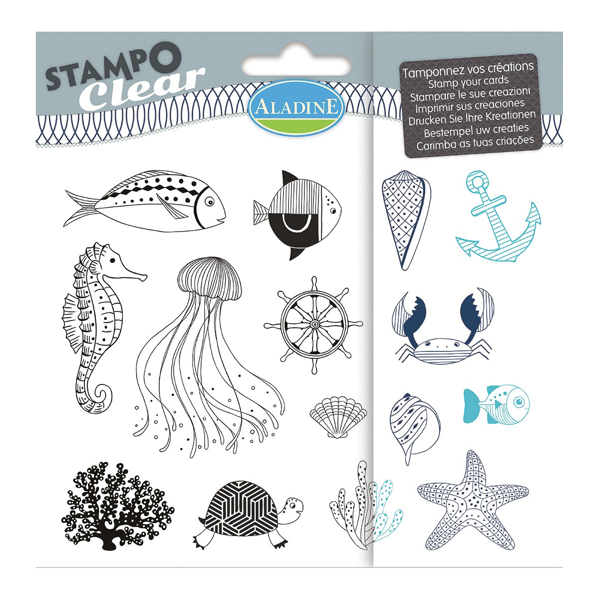 Stampo Clear - Poissons