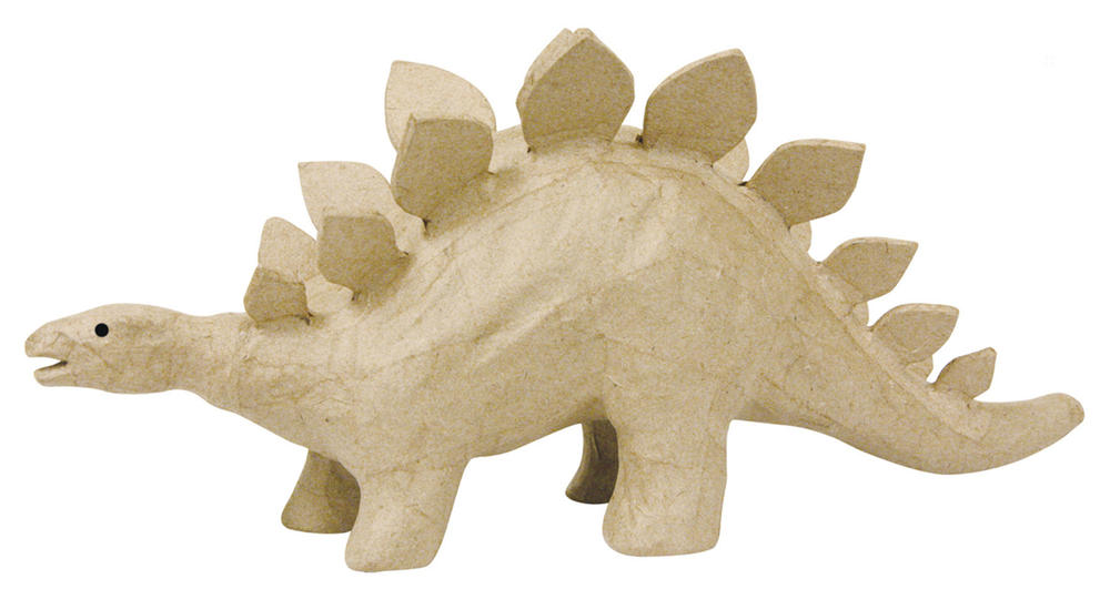 Stégosaure papier maché - 32 cm