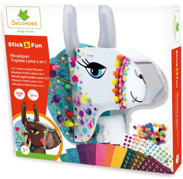 STICK'N FUN MOSAIQUES TROPHEE LAMA 2 en 1