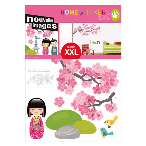 Sticker xxL pour enfants «branches de cerisier»