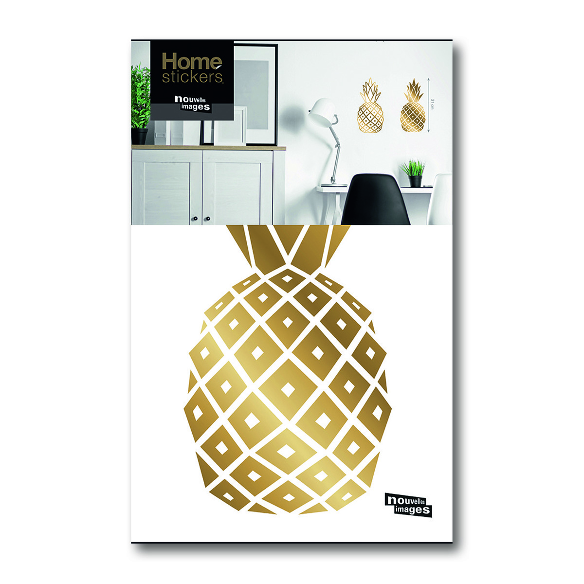 Homesticker - Ananas - 24x36 cm