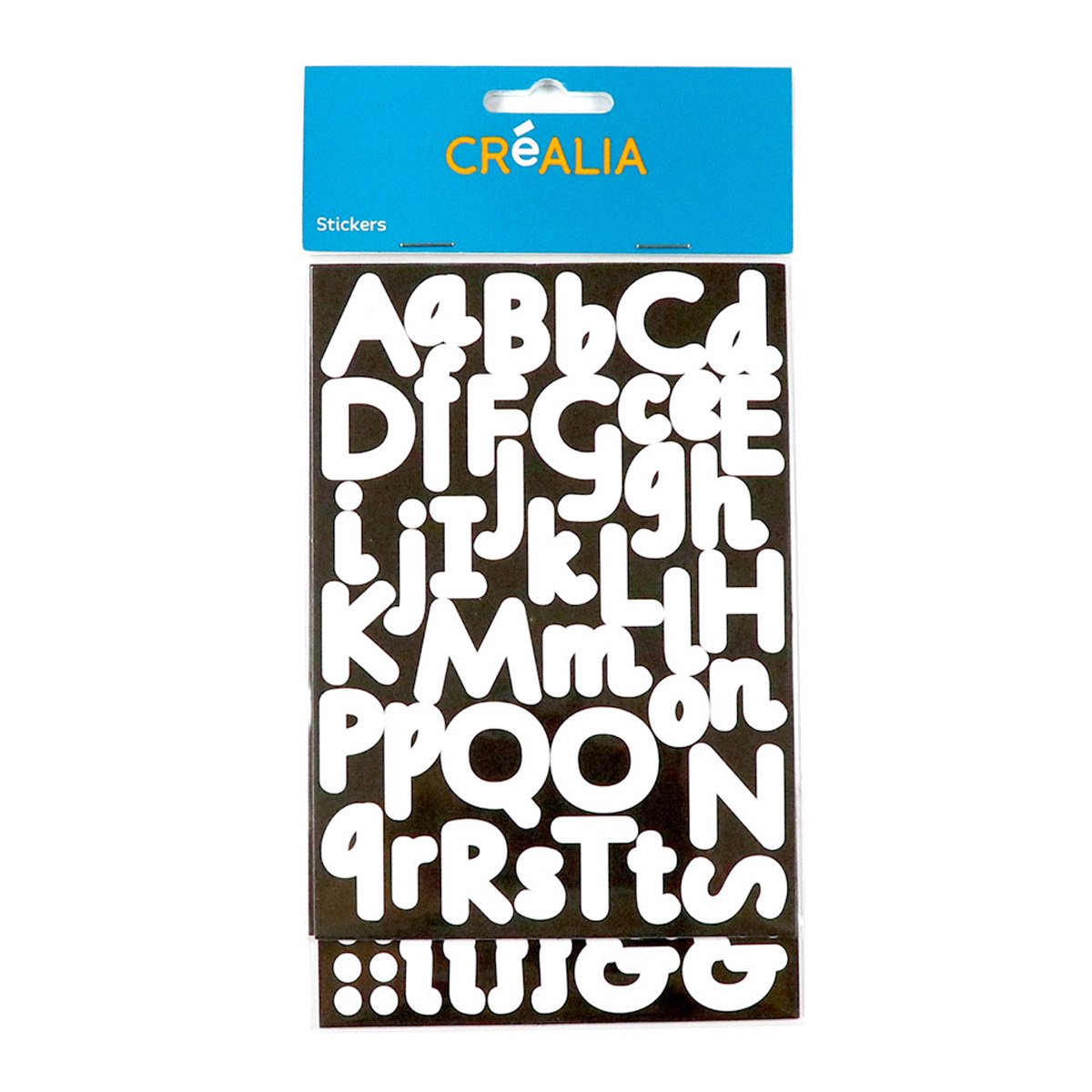 Stickers alphabet blanc - Créalia