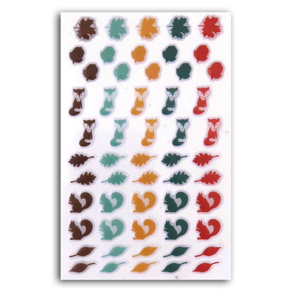 55 Stickers epoxy - Miel et cannelle