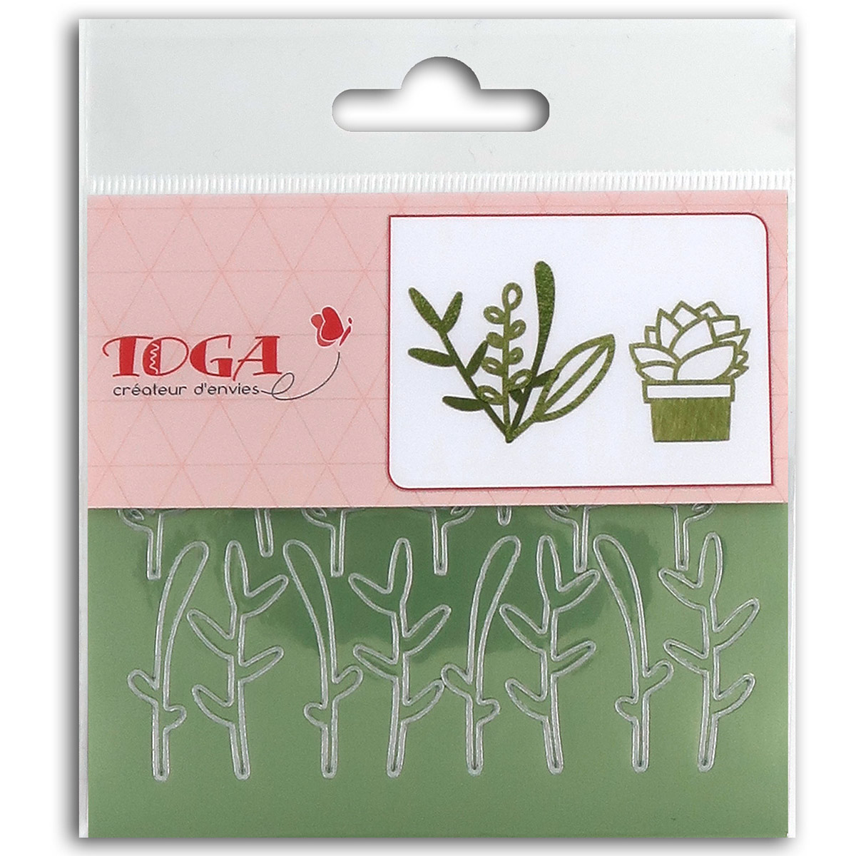 2 planches de stickers peel off - Feuillages verts
