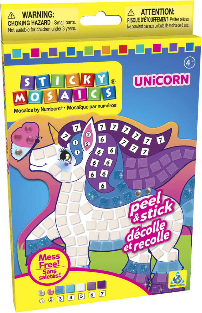 Mosaïque au numéro - Licorne