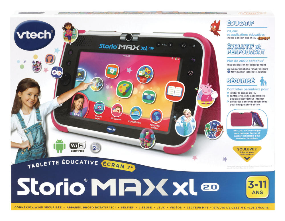 Storio tablette max XL 2.0 VTech - Rose