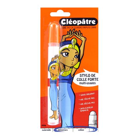 Stylo colle forte liquide transparente Cléopâtre
