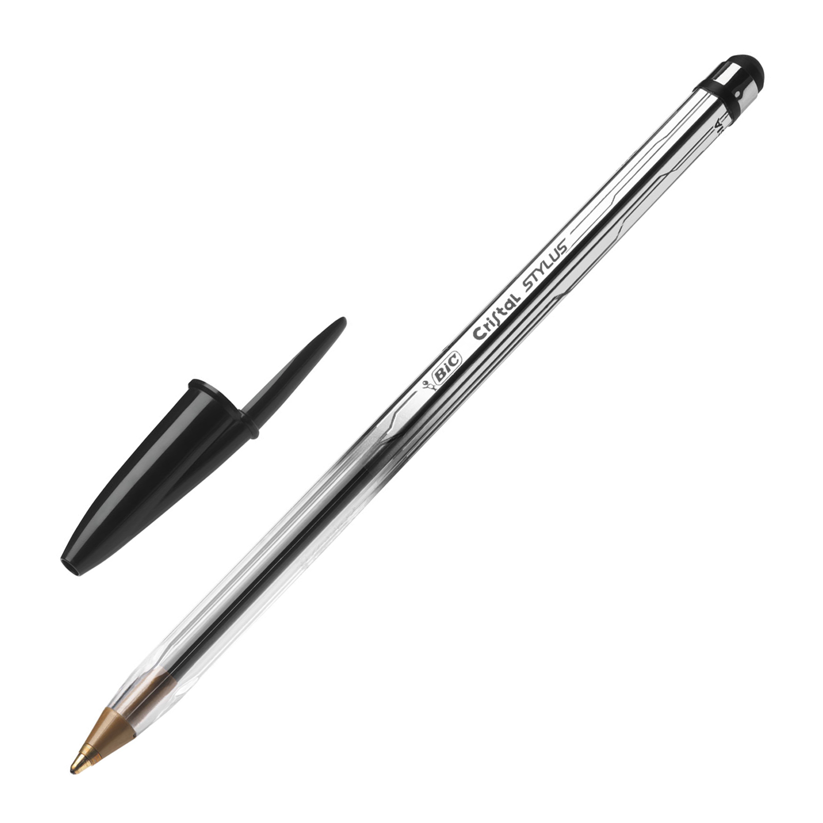 BIC Cristal Stylus Stylo-Stylet - Noir