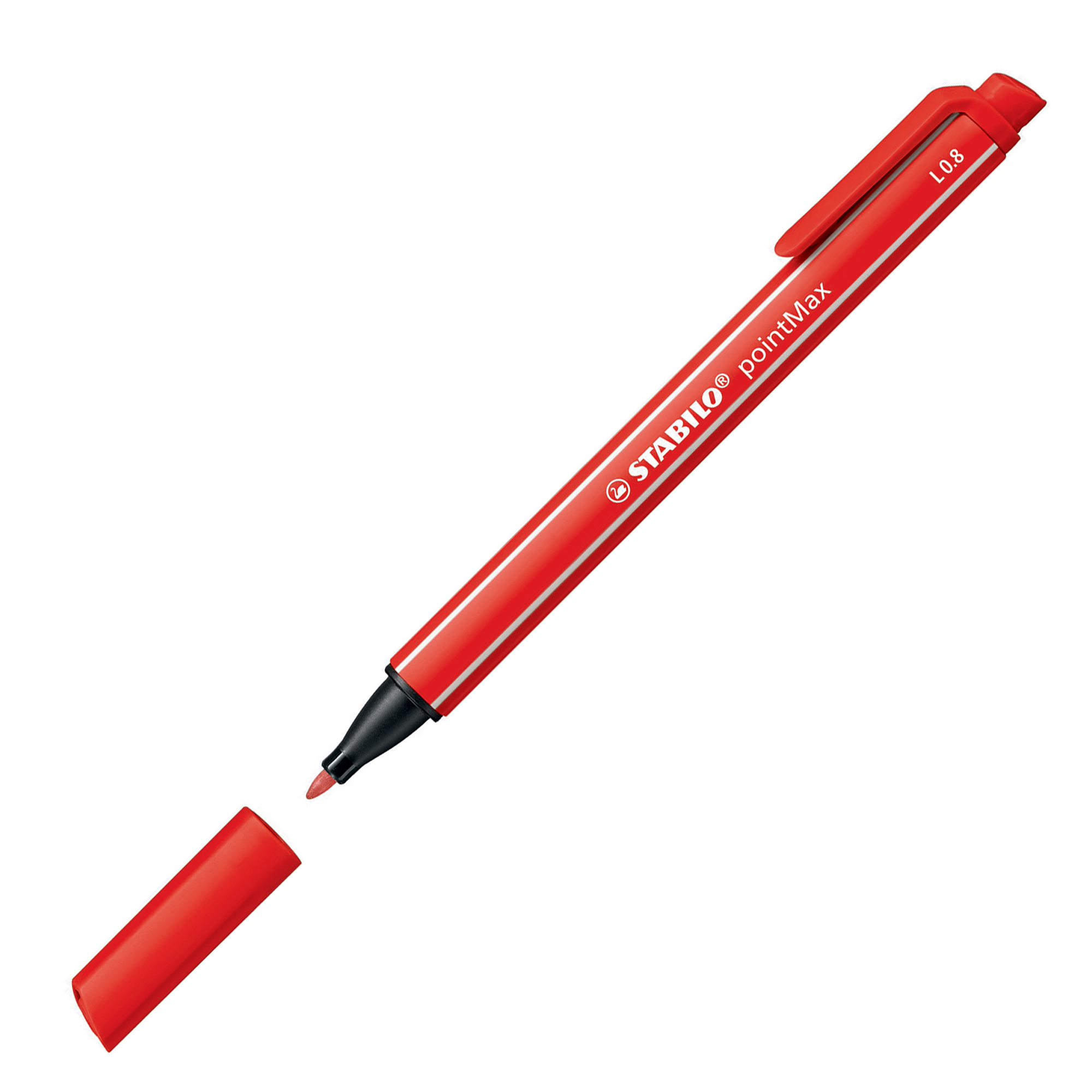 Stylo-feutre pointe moyenne en nylon pointMax - Rouge