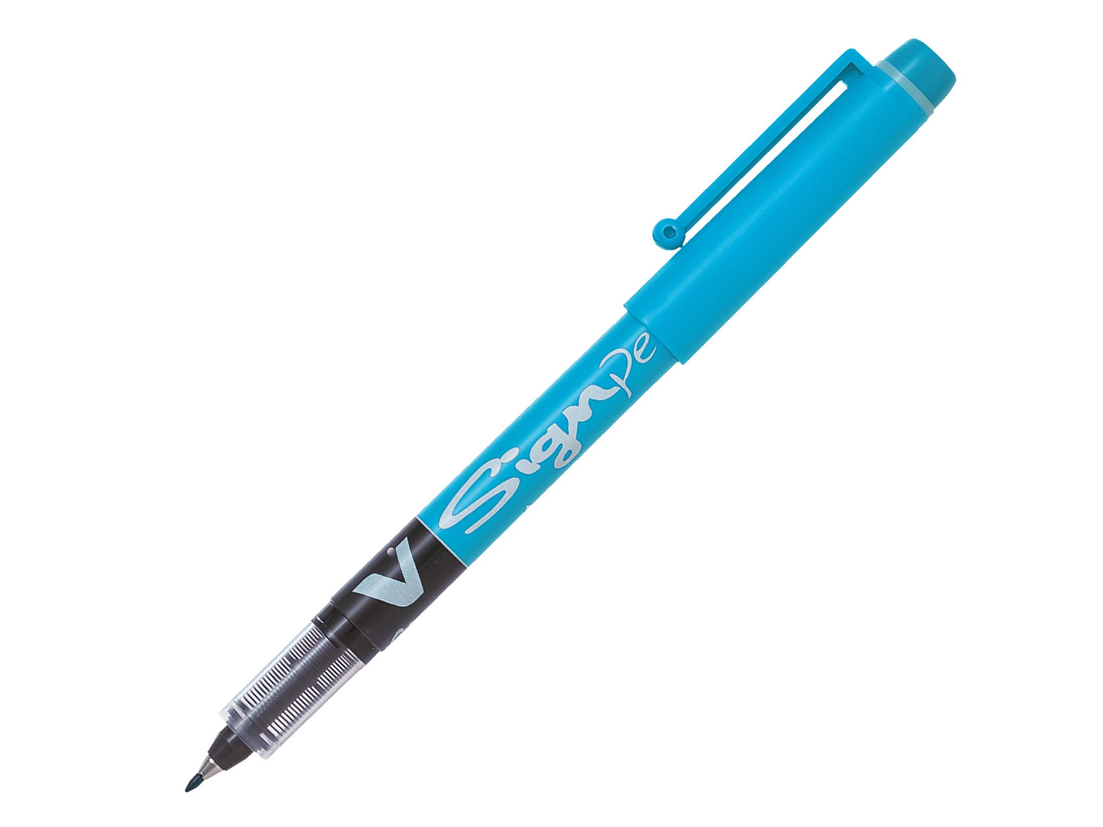 Stylo-feutre encre liquide - Vsign Pen - pointe conique moyenne - turquoise