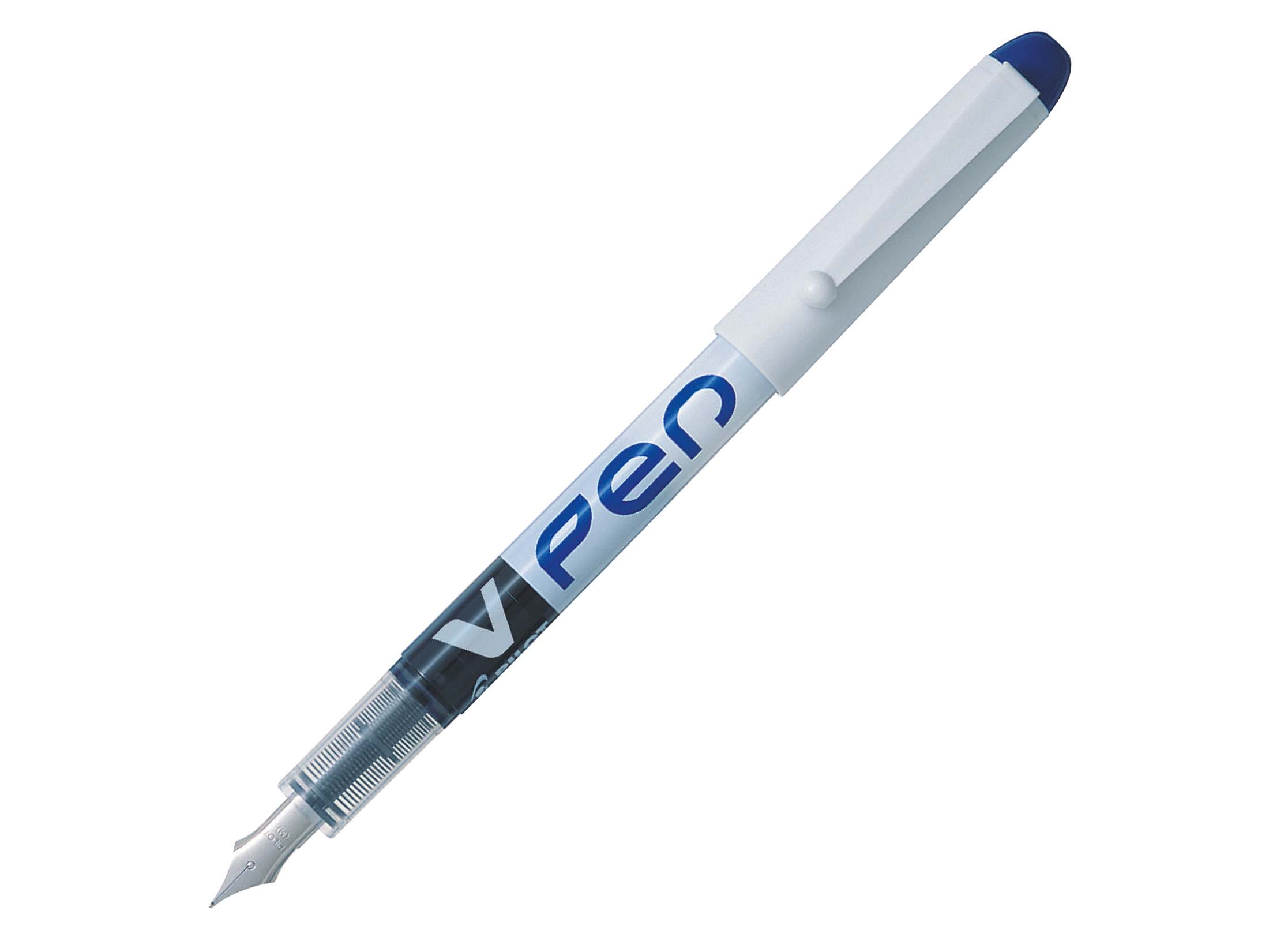 Stylo-plume - V-pen - effaçable - plume moyenne - bleu