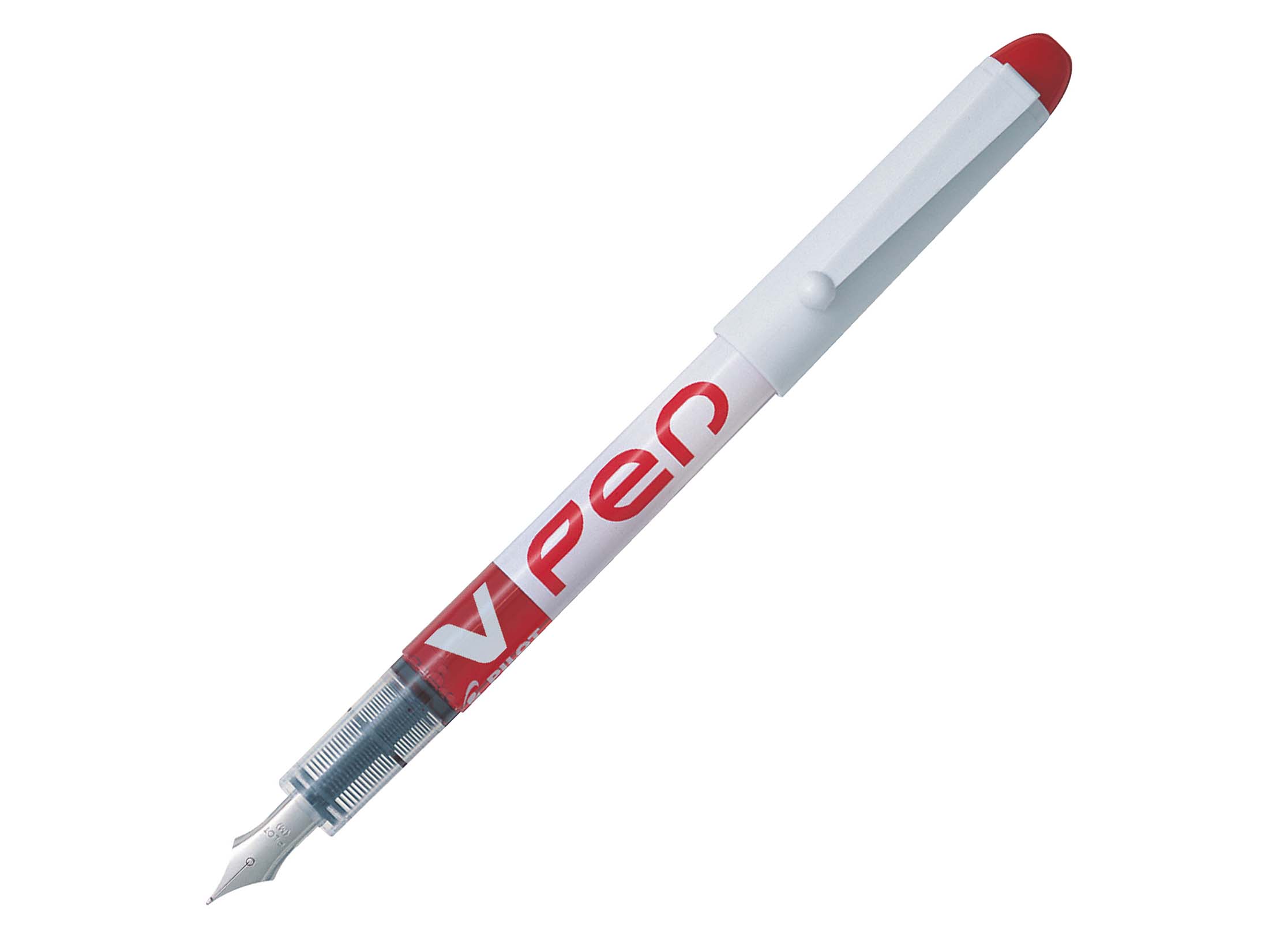 Stylo-plume - V-pen - effaçable - plume moyenne - rouge