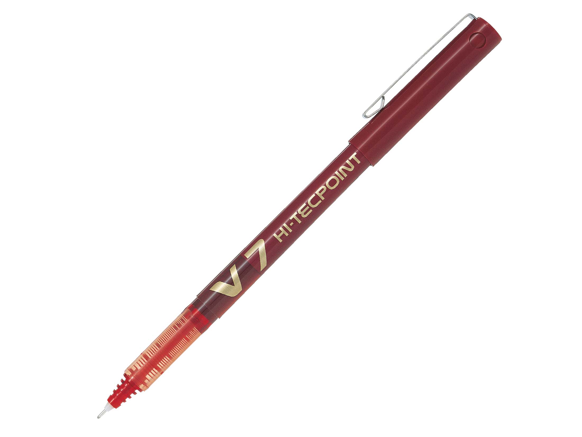Stylo-roller encre liquide - V7 - Pointe moyenne - rouge