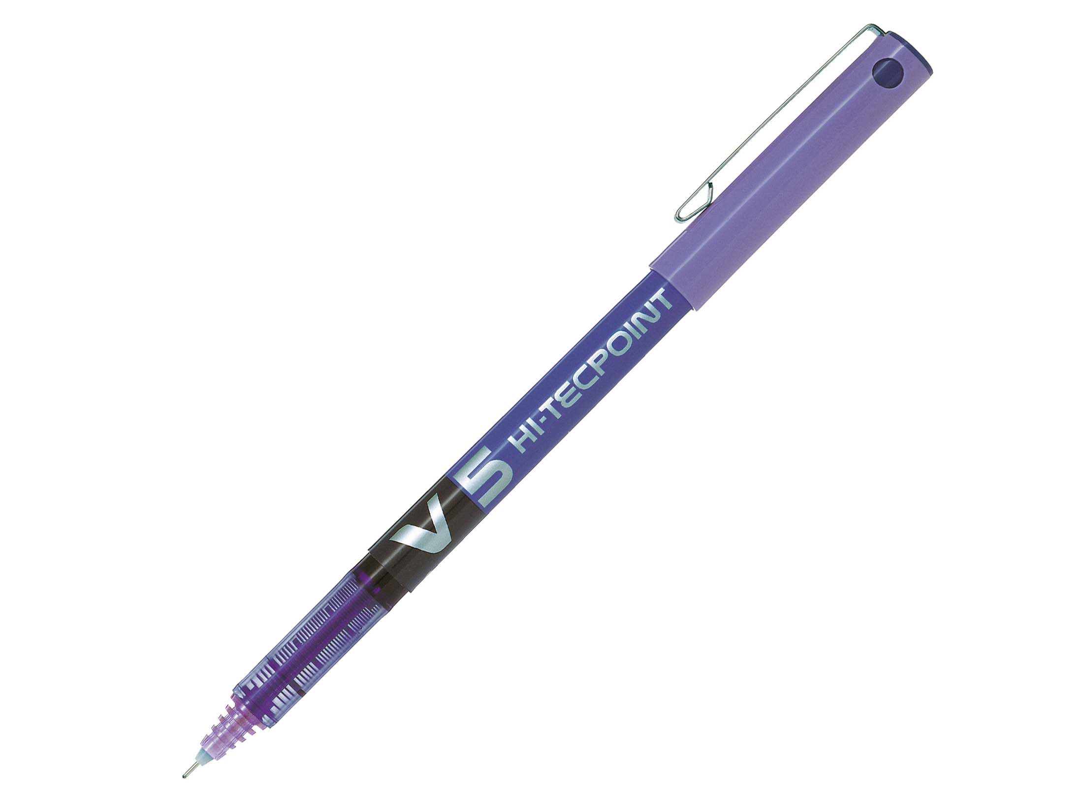 Stylo-roller encre liquide - V5 - Pointe fine - violet