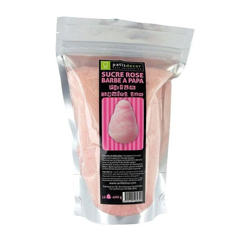 Sucre barbe à papa - Chewing gum - 400g - Patisdécor