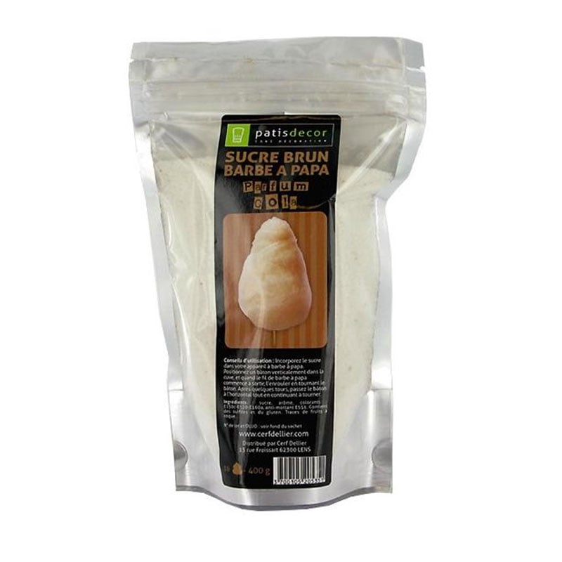 Sucre barbe à papa - Cola - 400g - Patisdécor