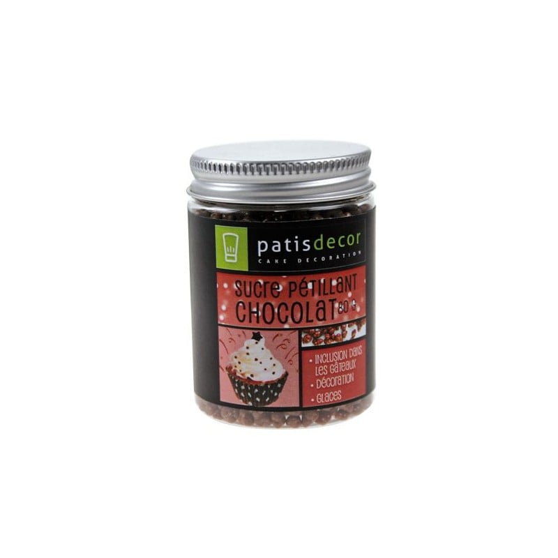 Sucre pétillant au chocolat - 80 gr - Patisdécor