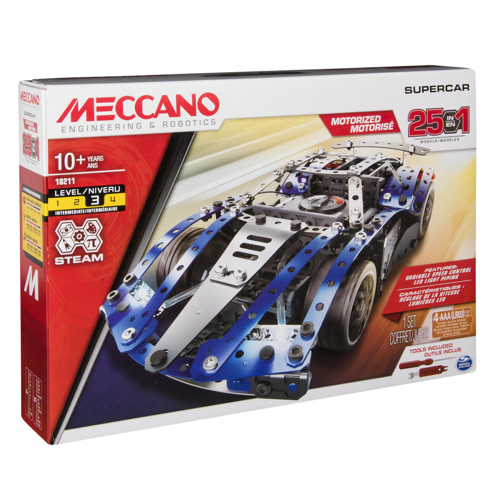 SUPERCAR - 25 MODELES MOTORISES Meccano