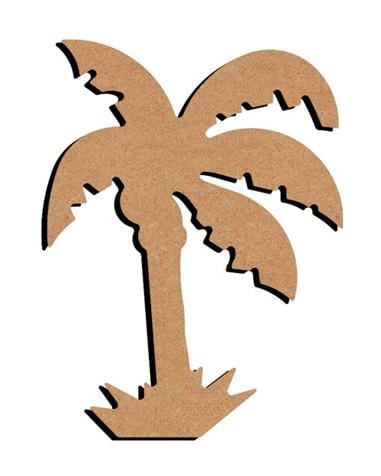 Support bois - palmier - 15 cm