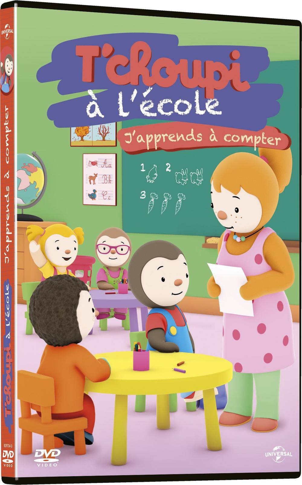 T'CHOUPI A L'ECOLE, J'APPRENDS A COMPTER